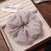 French Style Chiffon Scrunchies Solid Color Sweet Women Hair Scrunchies Elegant Temperament Oversized Hair Ropes