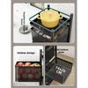 Multi-layer Kitchen Shelves Large Capacity Rotatable Shelf Durable Storage Trolley  Living Room