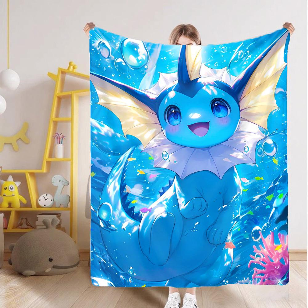 Throw Blanket for Sofa Blankets for Bed Kawaii E-Eevees New Year Home and Decoration Camping Furry Bedspread the Anime Sofas Nap