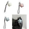 Creative Star Shaped Key Ring Soft Textured PU Leather Decoration Practical Gift Bag Charm for Friend and Family