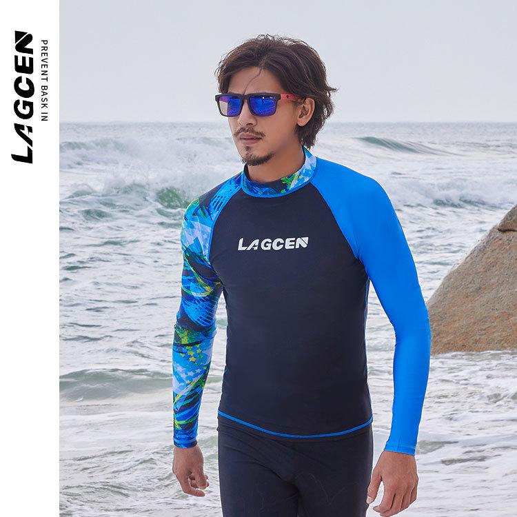 Pánský potápěčský oblek, plavky, rychleschnoucí plavky s dlouhým rukávem