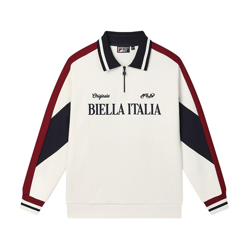 FILA ORIGINALE Polo Shirt Men s Fresh Ivory F11M449207F-IV 190/108A/XXXL