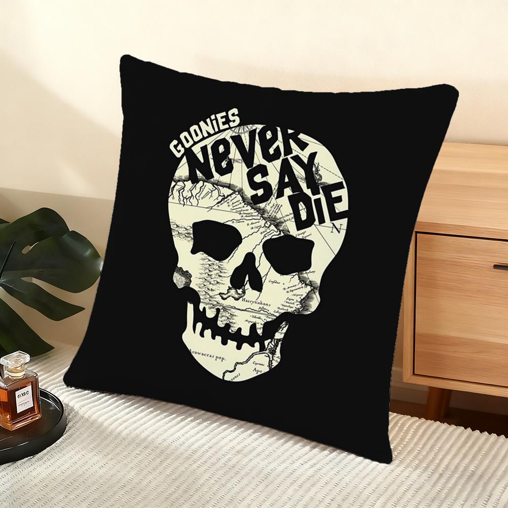 Movie G-Goonies Cushion Cover Soft Short Plush Pillow Cover Smooth Cozy Texture Aesthetic Cushion Case Home Decor