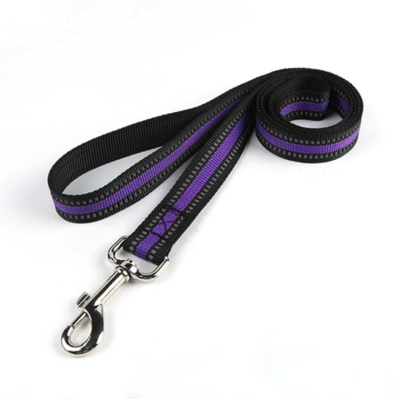 Strapazierfähige Nylon Reflektierende 1,2M Haustier Hund Leine Spaziergang Training Leine Katzen Hunde Geschirr Halsband Leinen Gurt Gürtel Seil