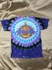 Vintage Santana Liquid Blue Tie Dye 1999 River of Colors Tour T-Shirt Sz Medium