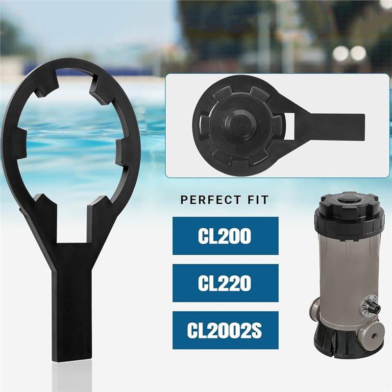 ABBP-Pro CL220 Pro CLX200 CA-Pro Hayward Bazénový Automatický Chlorinátor Náhradní Kryt Víčka & Klíč Otevírací Díly