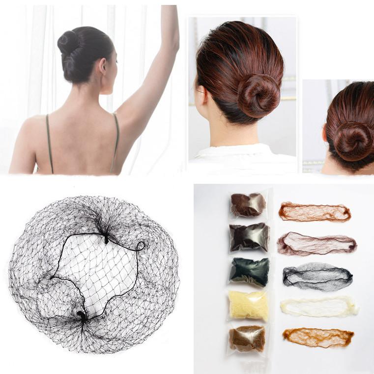 20 teile/beutel Einweg 5mm Nylon Haarnetz Haarnetze für Perücken Weben Unsichtbare Nahtlose Tanzen Haarnetz für Dutt Haar Styling Werkzeuge