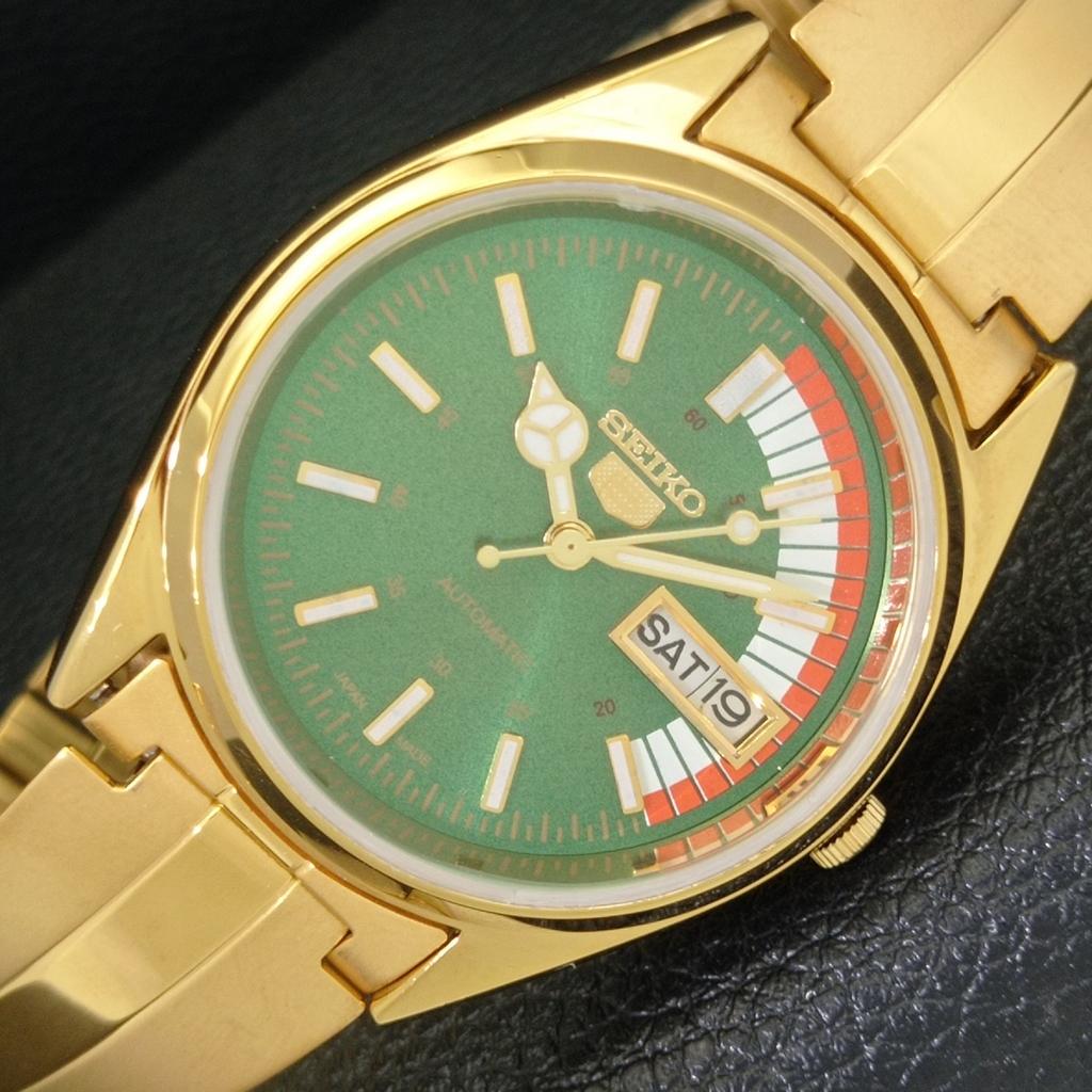 

ВОССТАНОВЛЕННЫЕ ВИНТАЖНЫЕ МУЖСКИЕ АВТОМАТИЧЕСКИЕ ЧАСЫ SEIKO 5 6309A ЯПОНИЯ ЗЕЛЕНЫЕ a440682-4 Sk-a440682