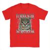 Tummy Ache Survivor Cat Meme Funny Saying Cats Animals T Shirts Summer Cotton TShirts for Men Women Trending Casual Tee Shirt