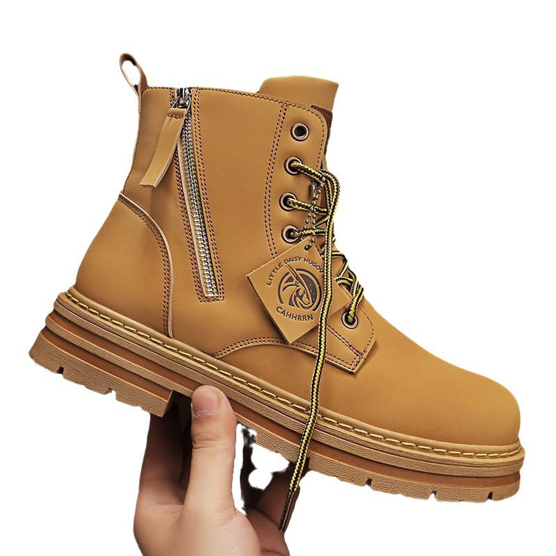 Tooling boots men's 2025 new autumn and winter men's shoes high-top Martin boots men's British locomotive boots