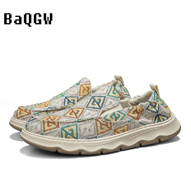 Lässige Herrenschuhe Herbst Atmungsaktive Outdoor Walking Fashion Skate Schuhe Slip-On Dämpfung Bequeme Loafer Flache Schuhe_voghion.com