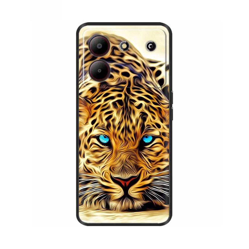 Cover For ZTE Blade A54 4G Case Silicone Painted Soft Protective Black Coque For ZTE Blade A34 BladeA54 Cartoon TPU BladeA34 Bag