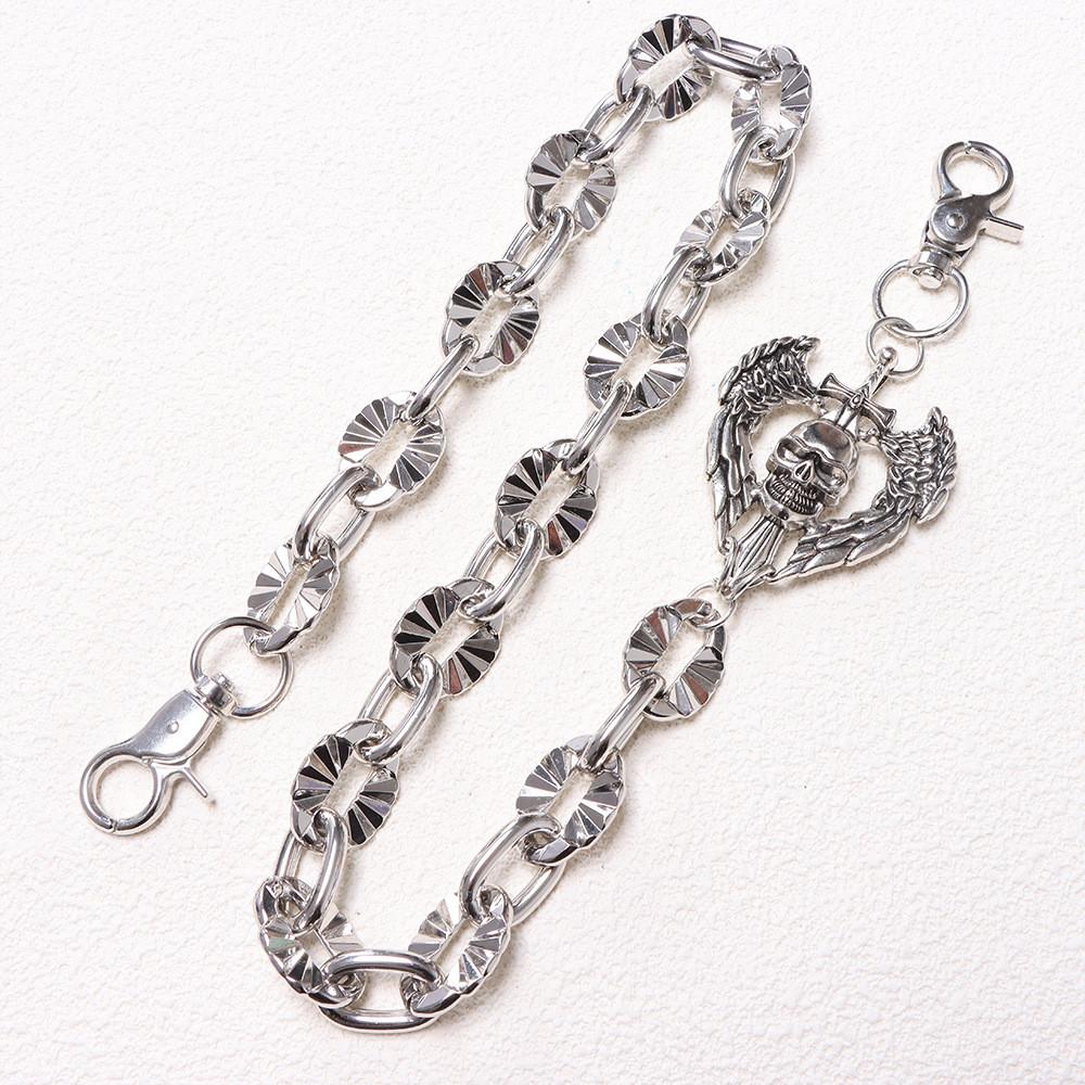 Metal Hip Chain For Men With Skull Pendant Hip Hop Style For Summer Outdoor Fashion