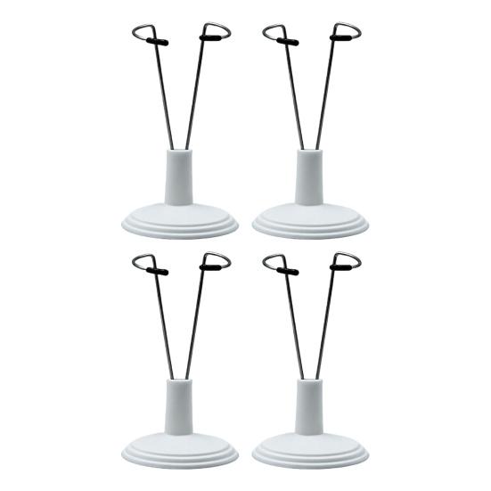 Verstellbare Puppenständer Metall Plüschtierhalter für 4-8 Zoll Puppen Einfache Montage Puppenzubehör Organizer für Vitrine Heimdeko