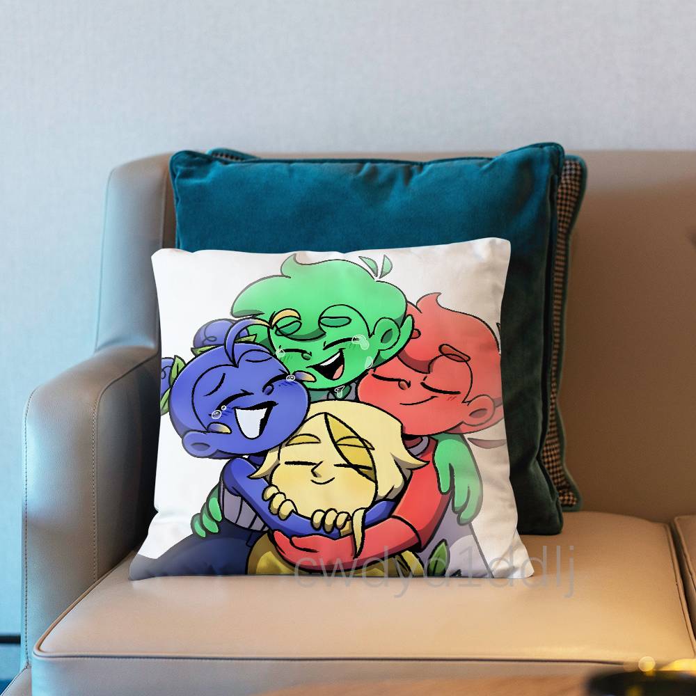 MMundo Torajo Anime Pillow Case Short Plush Sofa Decorative Gift Home Doublesided Printing Cushio