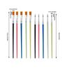 Pack of 50 Smooth Strokes Professional Art Brushes Multipurpose Painting Brushes Set for Artists Students Detail Work