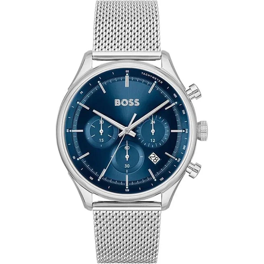 BOSS Gregor Blue Dial Stainless steel Silver Men s Quartz Watch 1514052 синий