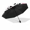 1pc Cheetah Floral Automatic Umbrella | Portable Foldable 8-Rib Manual Open, Cute Birthday & Holiday Gift for Outdoor Yy260107107