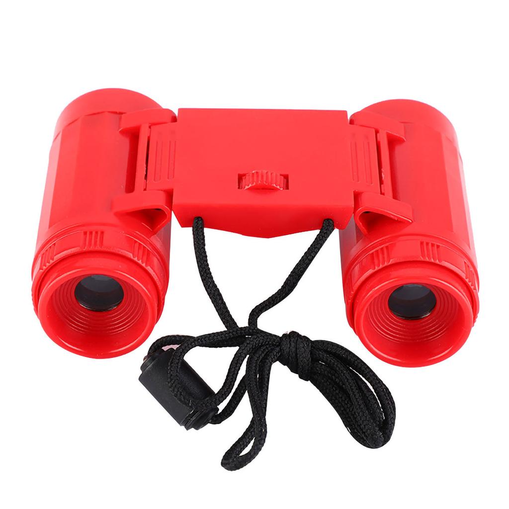 Foldable Outdoor Birding Binocular Children Telescope Set Child Kid Toy Gift Red