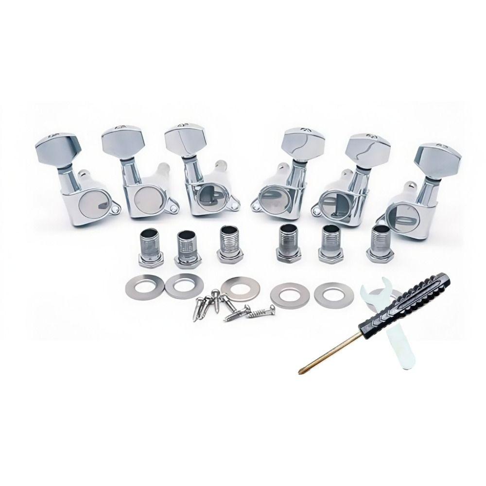6pcs Machine Heads Sealed Guitar String Pegs Guitar String Tuning Pegs  Stringed Instruments