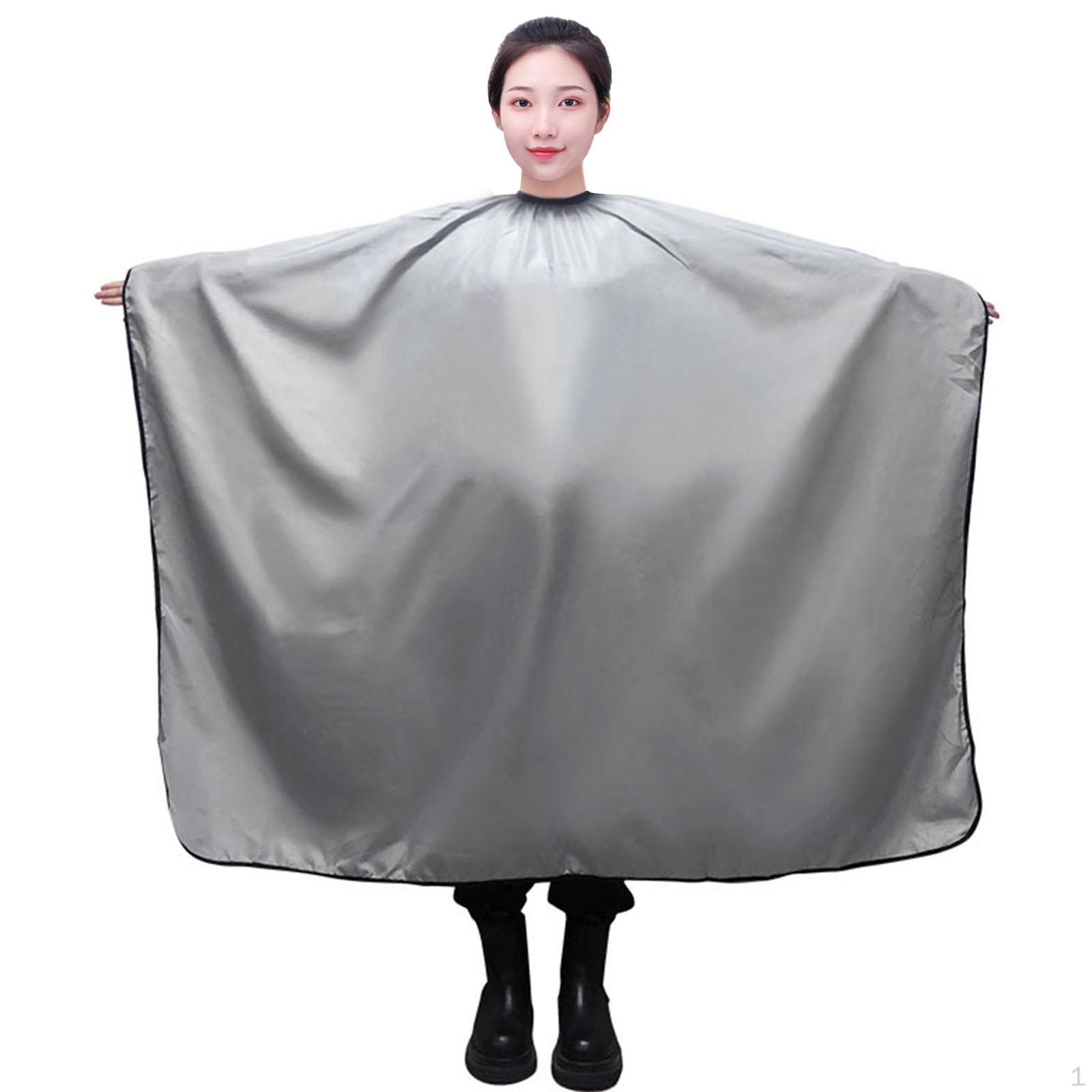 

Фартук для стрижки волос Мягкий практичный парикмахерский плащ Профессиональный парикмахер для серый