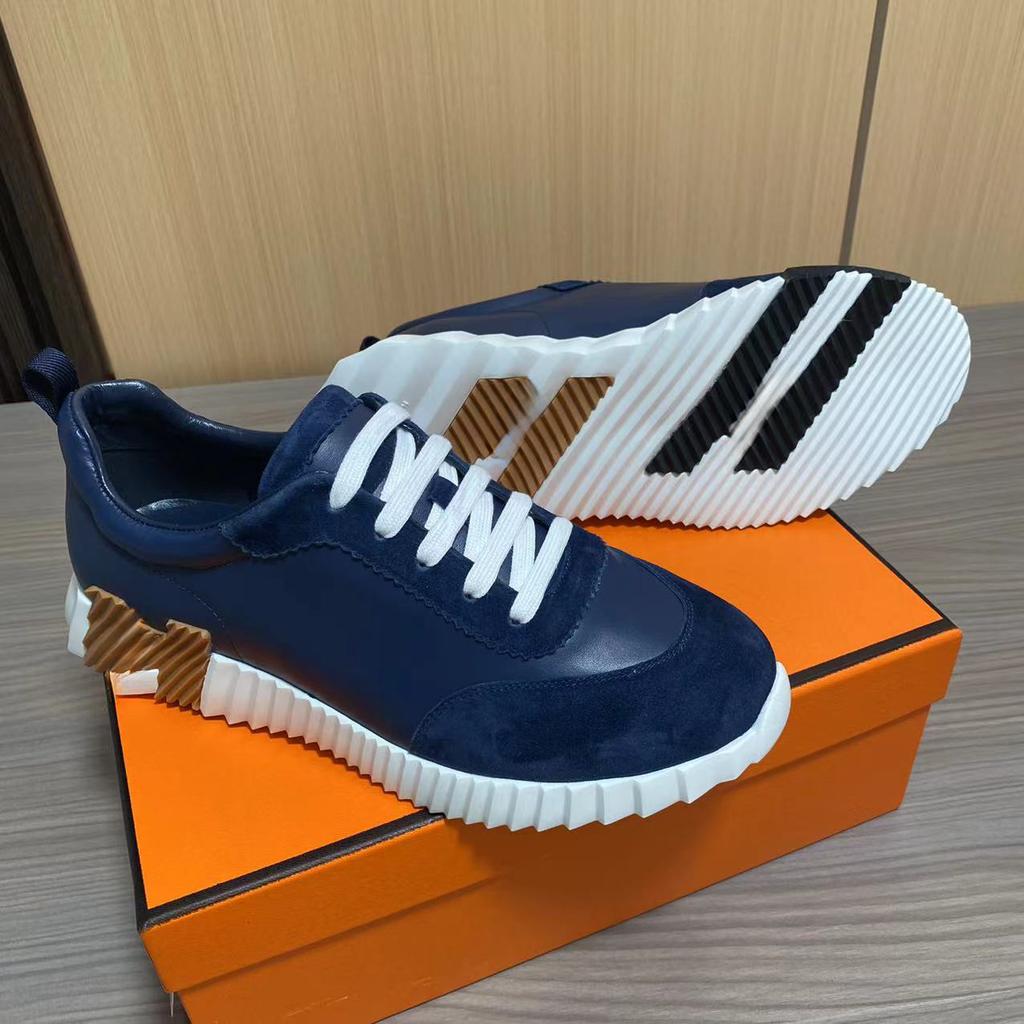 H Home Herren Leder Freizeitsneakers Schwarze Kleine Weiße Schuhe Paar Atmungsaktives Netz Herrenschuhe