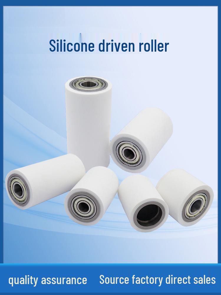 60° Zachte Siliconen Roller met Dubbel Lager: Hittebestendig Schokabsorberend Rubberen Wiel