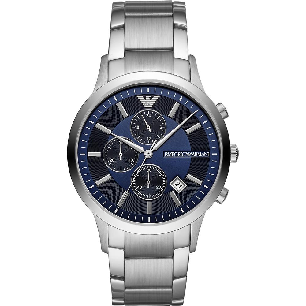 

Emporio Armani Historical Collection Blue Dial Metal Men s Quartz Chronograph AR11164 синий