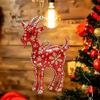 Sparkly Goat Hanging Ornament 2D Flat Acrylic Artificial Rhinestone Pendant for Halloween Decor Costume Accessory Gift