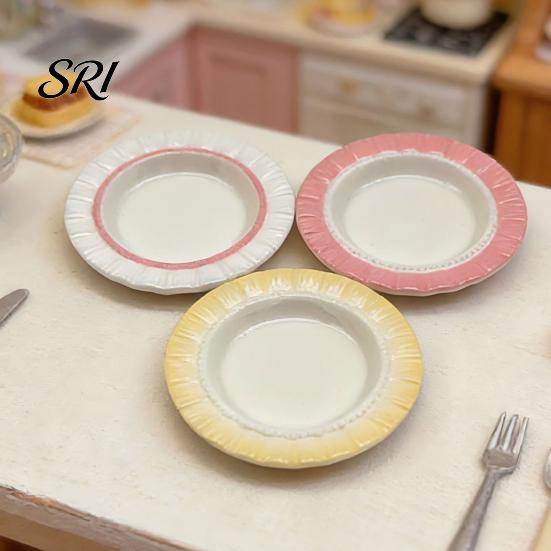 Refrigerator Magnet Decoration Multifunctional Resin Ornaments Miniature Tray Pinch Base Simulated Food Toy Decor Durable Macaron Gradient Color