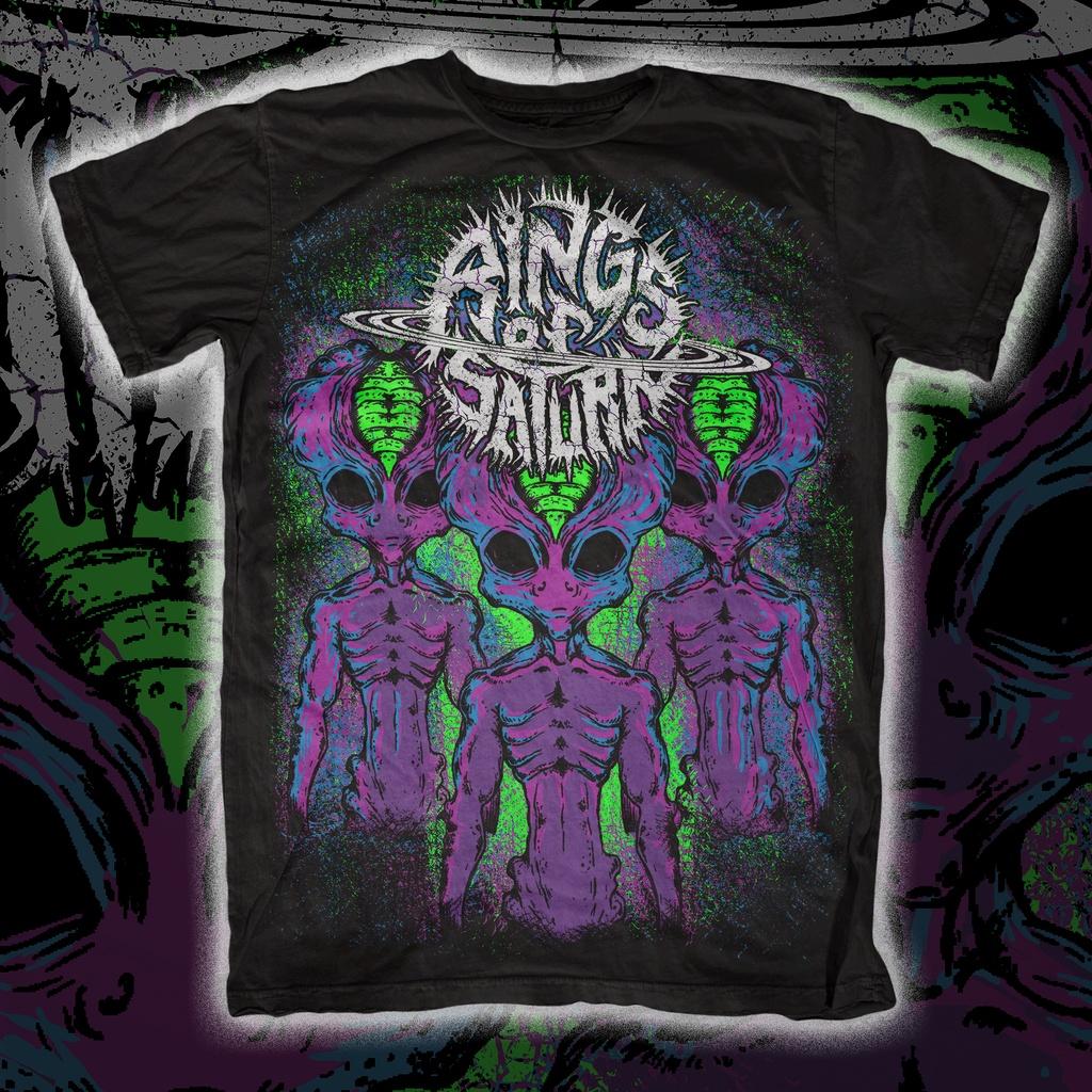 2026New Rings of Saturn Band Graphic Cotton T-shirt Unisex Summer Short Sleeve Fashion Brand Tee Luxury Casual Vintage Retro Top