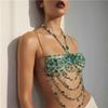 Fashionable Adjustable Body Chain Stylish Body Jewelry Multilayer Chest Jewelry Suitable for Enhancing Any Outfit