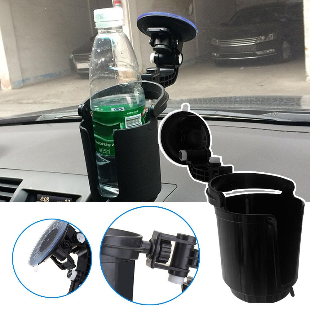 Car Water Cup Holder Drink Barrel with Suction Cup Window Phone Holder Bracket Adjustable Car Drink Cup Bottle Holder Stands