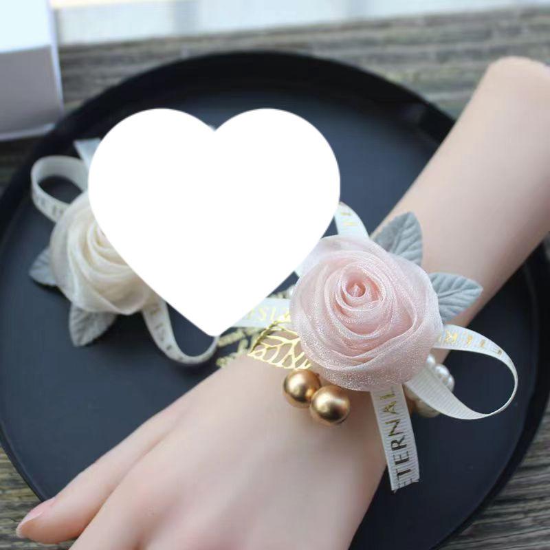 Premium Korean Style Pearl Bridesmaid Corsage: Fairy-Inspired Forest Wedding Bracelet