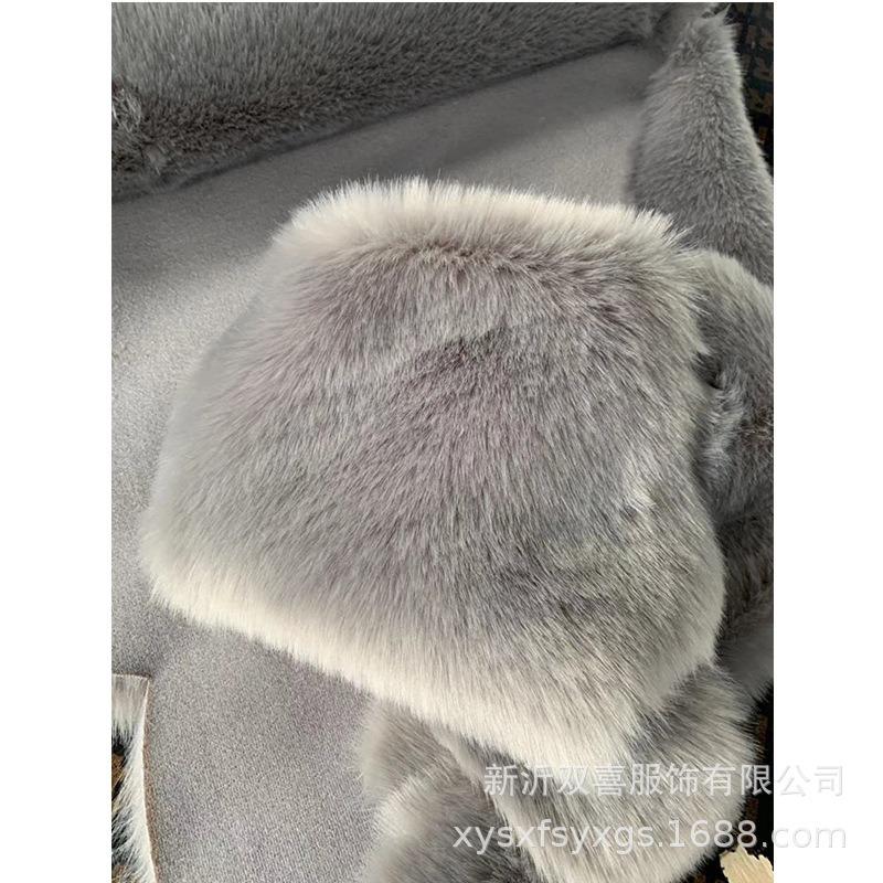 Autumn and Winter New Slim-fit Fur Vest, Women's Medium and Long Artificial Fur Warm Imitation Fox Fur Vest