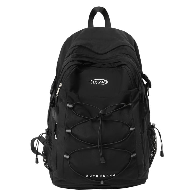 

Outdoor Water-repellent Backpack Large Capacity Backpack Lightweight Travel Bag чорний