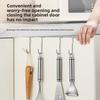 Behind The Door No-Punch Cabinet Wardrobe Bathroom Kitchen Storage Hooks