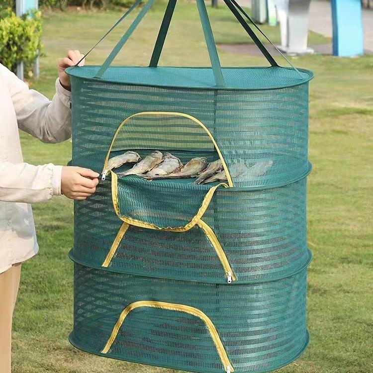 New Style Mosquito-Proof Drying Net for Fish, Chili, Bacon, Sweaters, Underwear - Fully Enclosed Design
