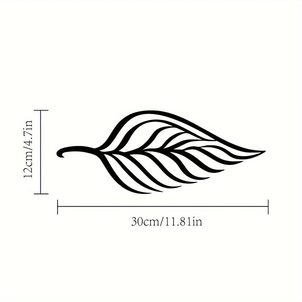 1pc Metal Leaf Wall Decor – Big Leaf Design for Living Room & Garden | Elegant Wall Hanging | Stylish Metal Leaf Decoration
