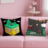 classic game character Mario Cushion Cover Soft & Easy-Wash Pillow Case – Versatile for Couch, Bed, Travel and Office