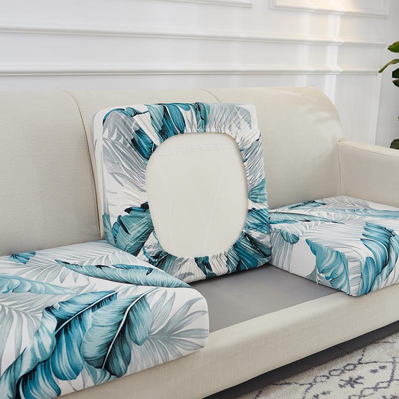 Spandex Stretch Sofa Seat Cushion Cover Chair Cover Pets Kids Furniture Protector Washable Removable Slipcover 1/2/3/4 Seat