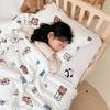 MUJI Knit Cotton Alphabet Bear Soy Fiber Summer Quilt