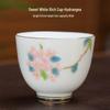Shangqi Hand-Painted Gold Rim Ceramic Master Tea Cup