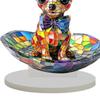 Dog Acrylic Sign Home Decor Indoor Outdoor Puppy Plate 2D Flat Acrylic Ornament for Holiday Christmas Xmas Festival Living Room