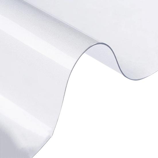 Transparent Table Protector Waterproof Tablecloth 0.8mm Thick Plastic Table Cover Protects from Scratches Spills for Dining Table Kitchen Dresser