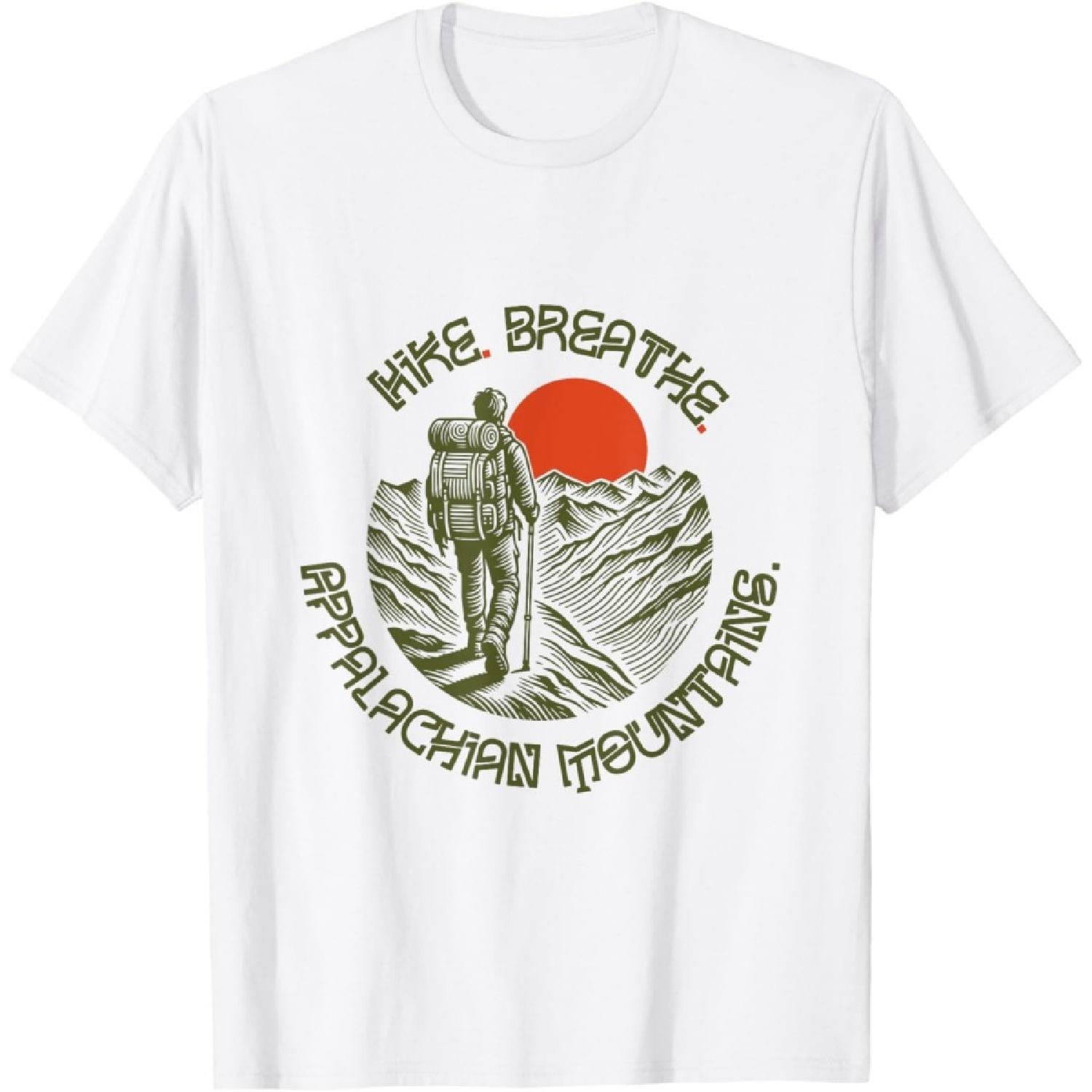 Альпинизм - Футболка с изображением Аппалачских гор XXXXXL белый