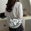Stylish Summer Women's Bowknot Single Shoulder Bag In Trendy Black White Pink Silver
