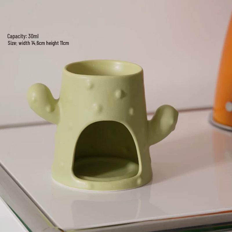 Высококачественный керамический аромалампа-кактус - Нагреватель для восковых мелтсов и эфирных масел для декора спальни