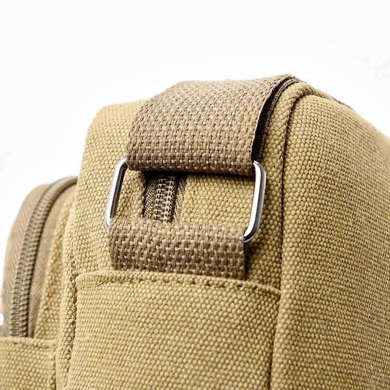Solid Color Outdoor Travel Bag Men's Shoulder Bag Waterproof Wear-Resistant Large Capacity Crossbody Bag