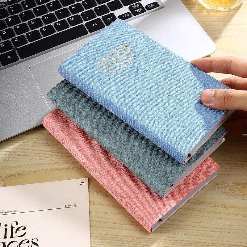 In Stock: 2026 A6 English Planner - Colorful Monthly Index & Year Calendar Diary Book.